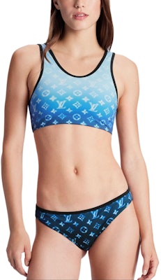 (Women) LOUIS VUITTON SS24 Sprayed Monogram Bikini Top Blue Swimwear 1AAX7M Shop (Women) LOUIS VUITTON SS24 Sprayed Monogram Bikini Top Blue Swimwear 1AAX7M