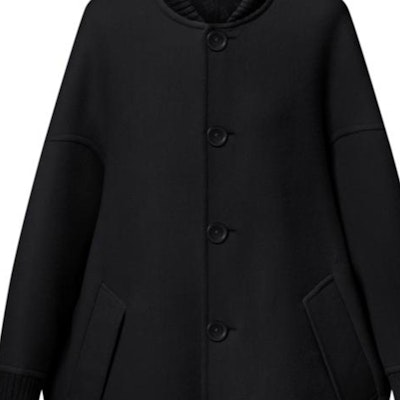 (W) LOUIS VUITTON SS25 Jaket Hitam Lengan Panjang Ribbed Solid. 1AGO08 Shop (W) LOUIS VUITTON SS25 Jaket Hitam Lengan Panjang Ribbed Solid. 1AGO08