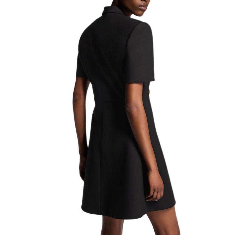 (Women) LOUIS VUITTON SS25  Double-Breasted Wrap A-Line Short Sleeve Dress. 1AHZY6 圖 6