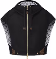 (Women) Louis Vuitton SS25 Fitted Reversible Zip Jacket Black White 1AG808 (Women) Louis Vuitton SS25 Fitted Reversible Zip Jacket Black White 1AG808