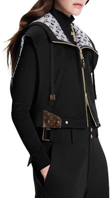 (W) ルイ・ヴィトン SS25 フィットリバーシブルジップジャケット ブラックホワイト 1AG808 Details for (W) ルイ・ヴィトン SS25 フィットリバーシブルジップジャケット ブラックホワイト 1AG808