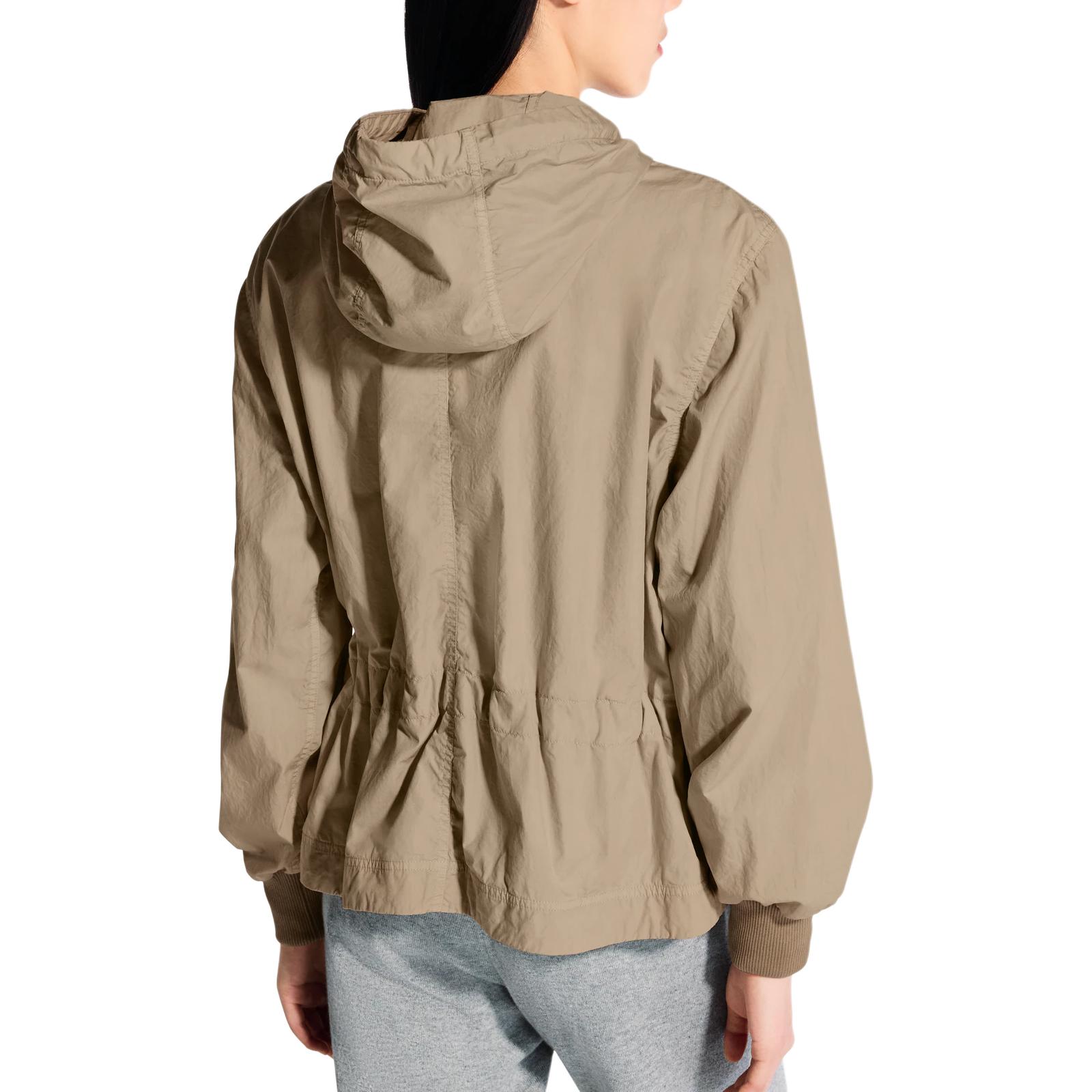 (Women) LOUIS VUITTON SS25  Khaki Drawstring Waist Peplum Cotton Parka. 1AHGCL 圖 5