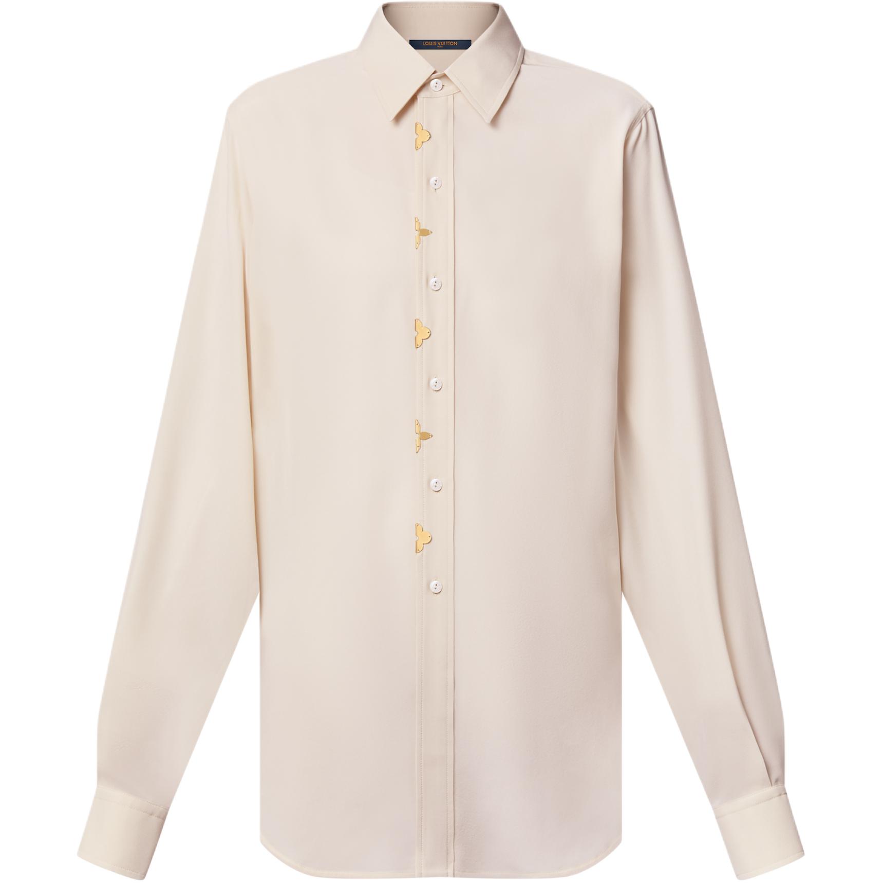 (Women) LOUIS VUITTON SS25  Long Sleeve Shirt with Collar Design 1AIADB 圖 2