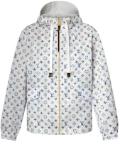 Order (Women) LOUIS VUITTON SS25 Nautical Jacquard Print Zip Hoodie Parka White. 1AHGMH