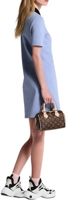 (W) 루이비통 SS25 컬러블록 디자인 폴로 버튼 반팔 드레스 1AIAM6 Sizing (W) 루이비통 SS25 컬러블록 디자인 폴로 버튼 반팔 드레스 1AIAM6