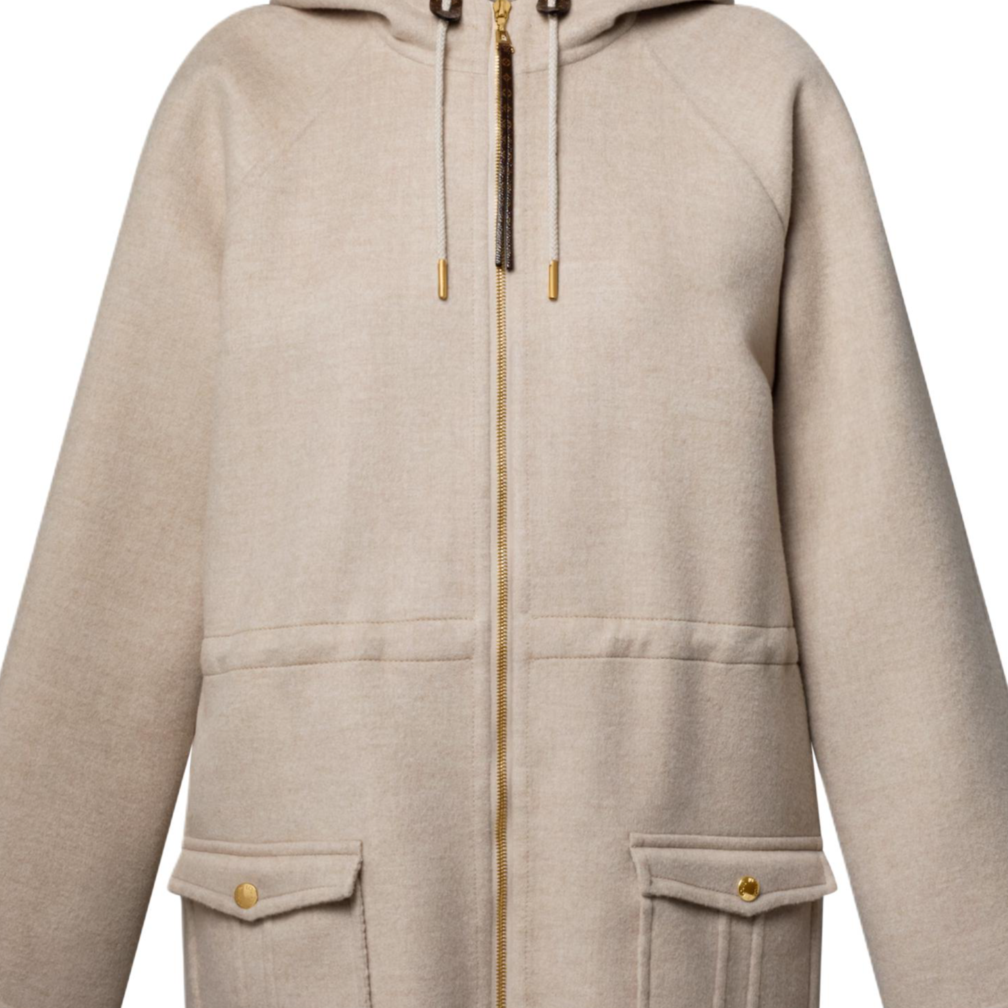 (Women) Louis Vuitton SS25  Reversible Hooded Drawstring Zip-Up Parka Jacket 1AHZN1 圖 9