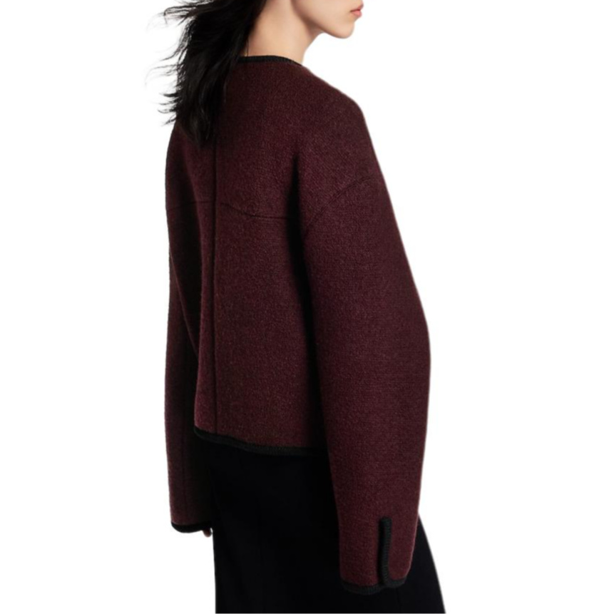 (Women) LOUIS VUITTON SS25  Shearling Tweed Boxy Jacket with Buckle Details. 1AI907 圖 6