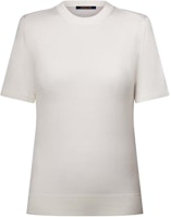 (Women) LOUIS VUITTON SS25 Tag Detail Knit Short Sleeve Sweater 1AIA50 (Women) LOUIS VUITTON SS25 Tag Detail Knit Short Sleeve Sweater 1AIA50