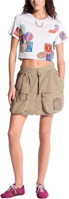 (W) 路易威登 SS25 白色链条饰边花卉镂空上衣 1AHITK Purchase (W) 路易威登 SS25 白色链条饰边花卉镂空上衣 1AHITK