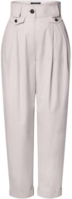 (W) LOUIS VUITTON SS25 Pantalones Casuales Beige Anchos con Dobladillo 1AIBEC Order (W) LOUIS VUITTON SS25 Pantalones Casuales Beige Anchos con Dobladillo 1AIBEC