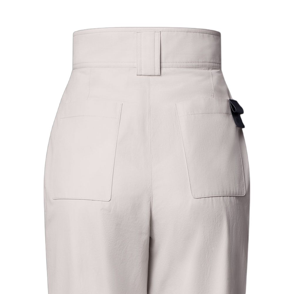 Purchase (W) Pantalones Beige de Pierna Ancha con Dobladillo Casual para Mujer LOUIS VUITTON SS25 1AIBE9