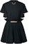 Order (W) LOUIS VUITTON SS25 黑色荷葉邊領結短袖洋裝 1AGOR6
