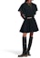 Lookbook (W) LOUIS VUITTON SS25 黑色荷葉邊領結短袖洋裝 1AGOR6