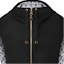 Cheap (W) LOUIS VUITTON SS25 Hitam Putih Jaket Zip-Up Boleh Balik 1AG811