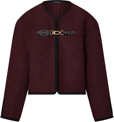 (Women) LOUIS VUITTON SS25 Boxy Tweed Jacket with Shearling Details 1AI908 Order (Women) LOUIS VUITTON SS25 Boxy Tweed Jacket with Shearling Details 1AI908