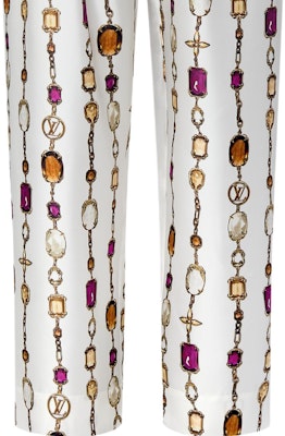 (W) Pantalones Casuales Estilo Pijama Mujer Louis Vuitton SS25 Cadena Blanco 1AIBIY Purchase (W) Pantalones Casuales Estilo Pijama Mujer Louis Vuitton SS25 Cadena Blanco 1AIBIY