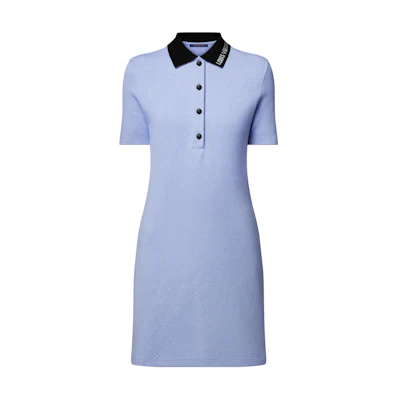 (Women) LOUIS VUITTON SS25 Contrast Button Polo Short Sleeve Dress 1AIAM4