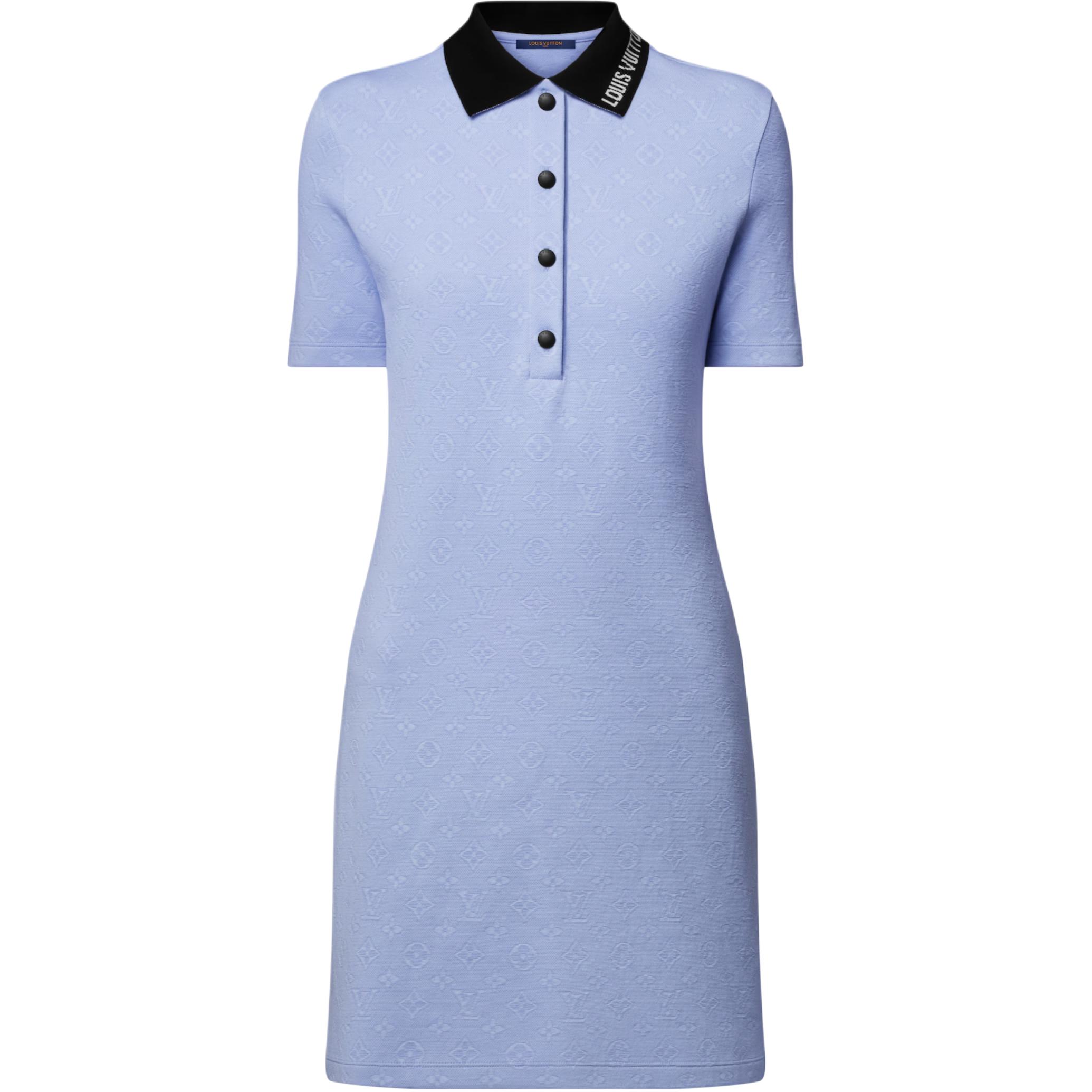 (Women) LOUIS VUITTON SS25 Contrast Button Short Sleeve Polo Dress Women 1AIAM7