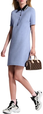 (Women) LOUIS VUITTON SS25 Contrast Button Short Sleeve Polo Dress Women 1AIAM7 Purchase (Women) LOUIS VUITTON SS25 Contrast Button Short Sleeve Polo Dress Women 1AIAM7