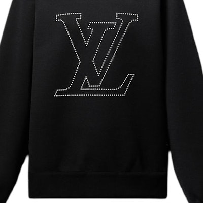 (Women) Louis Vuitton SS25 Cruise Black Printed Long-Sleeve Sweatshirt 1AGRGB Sizing (Women) Louis Vuitton SS25 Cruise Black Printed Long-Sleeve Sweatshirt 1AGRGB