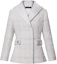 Buy (W) Louis Vuitton SS25 Cruise Jaket Trench Bulu Putih dengan Tali Pinggang. 1AGOL2
