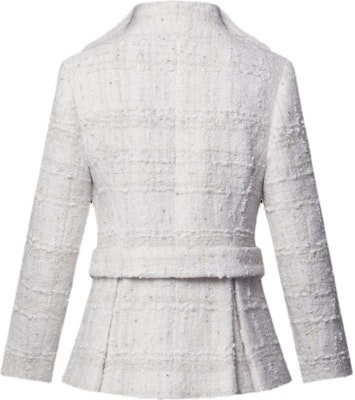 (Women) Louis Vuitton SS25 Cruise Belted Long Sleeve Wool Jacket White () 1AGOL1 Lookbook (Women) Louis Vuitton SS25 Cruise Belted Long Sleeve Wool Jacket White () 1AGOL1