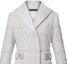 Purchase (Women) LOUIS VUITTON SS25 Cruise Belted Wool Trench Jacket - White 1AGOL5