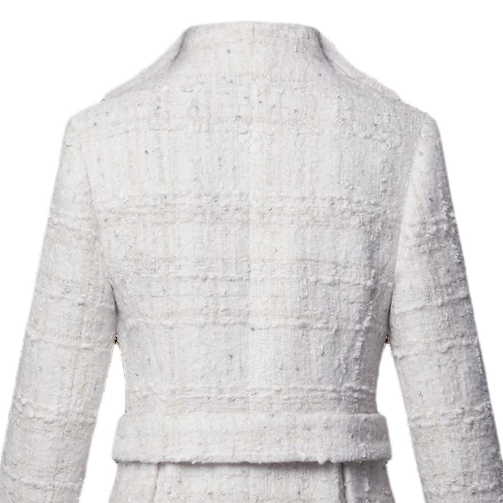 Details for (Women) LOUIS VUITTON SS25 Cruise Belted Wool Trench Jacket - White 1AGOL5