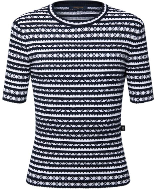 women-louis-vuitton-ss-25-fan-shaped-striped-short-sleeve-sweater-black-1-ahj-16