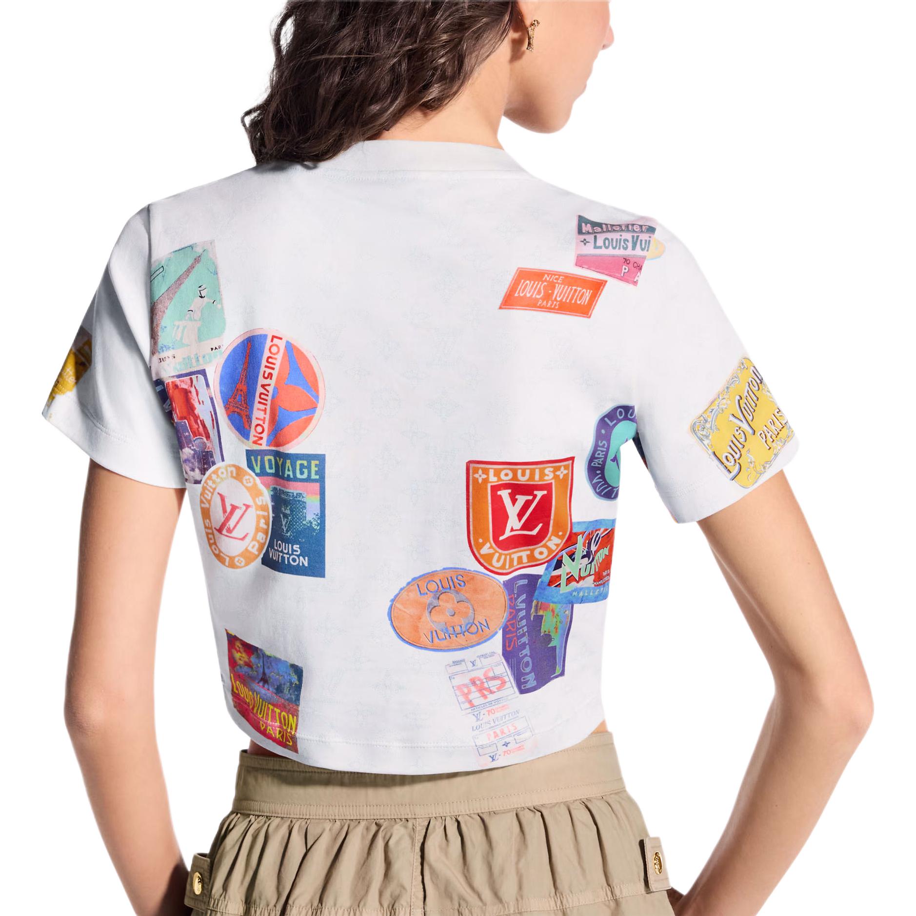 (Women) LOUIS VUITTON SS25 Floral Chain Neck Crop Top White 1AHITI 圖 4