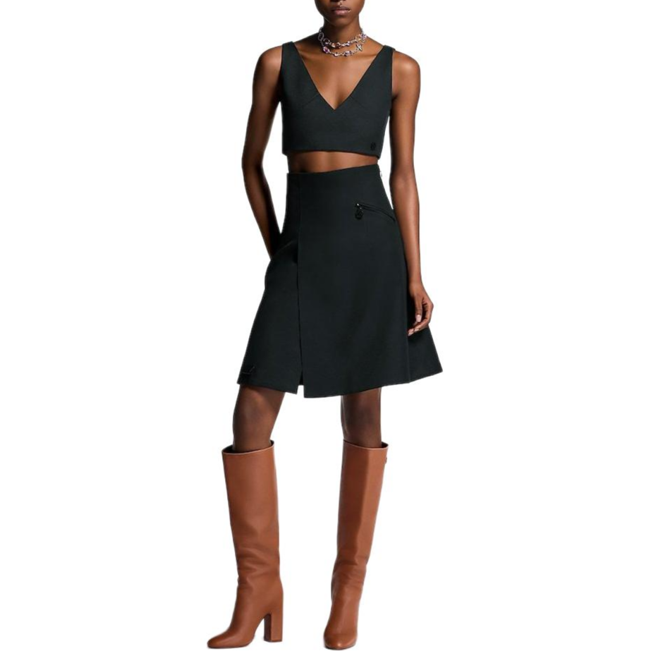 Shop (W) 루이비통 SS25 가바딘 V넥 슬림 크롭 조끼 1AI821