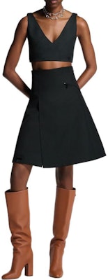 (W) 루이비통 SS25 하이웨이스트 가바딘 A라인 캐주얼 미니스커트 여성. 1AHZRL Shop (W) 루이비통 SS25 하이웨이스트 가바딘 A라인 캐주얼 미니스커트 여성. 1AHZRL