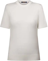 Order (Women) LOUIS VUITTON SS25 Knitted Short Sleeve Sweater with Tag Details 1AIA51