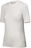 Shop (Women) LOUIS VUITTON SS25 Knitted Short Sleeve Sweater with Tag Details 1AIA51
