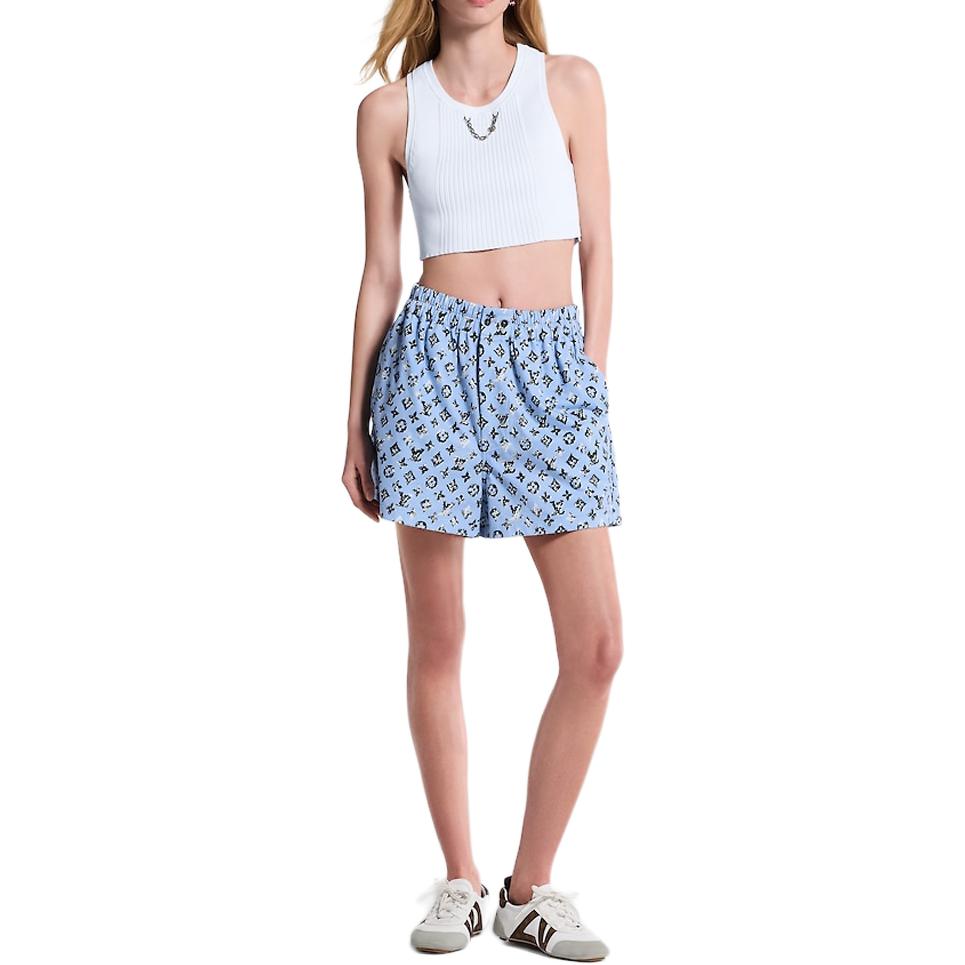 (Women) LOUIS VUITTON SS25 Loose Fit Casual Shorts 1AIALO 圖 7
