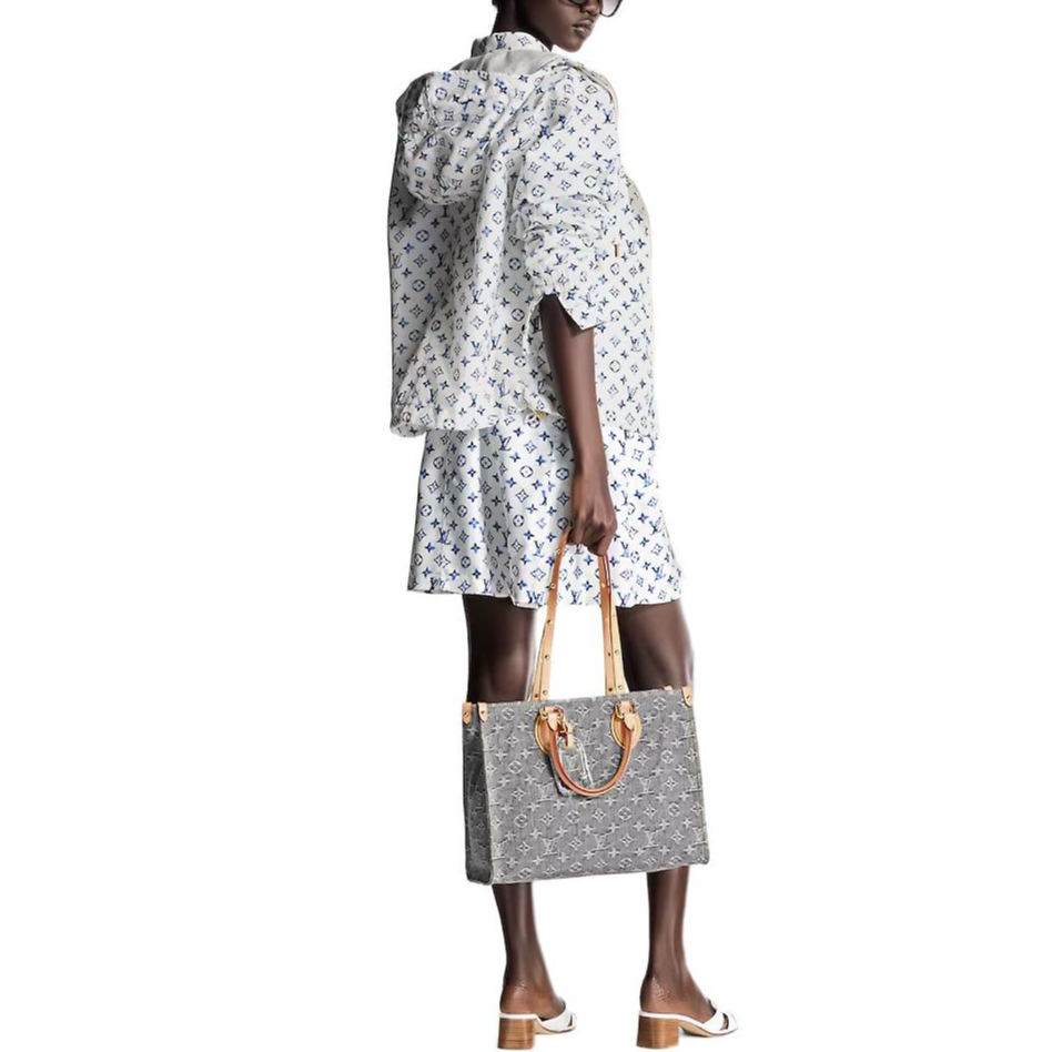 (Women) LOUIS VUITTON SS25 Nautical Collection Jacquard Full-Zip White Parka 1AHGMF 圖 5