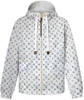 (Women) LOUIS VUITTON SS25 Nautical Jacquard Monogram Zip Hoodie Parka White 1AHGME (Women) LOUIS VUITTON SS25 Nautical Jacquard Monogram Zip Hoodie Parka White 1AHGME
