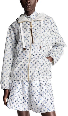 (W) LOUIS VUITTON SS25 Jaket Hoodie Parka Monogram Jacquard Putih Nautika 1AHGME Shop (W) LOUIS VUITTON SS25 Jaket Hoodie Parka Monogram Jacquard Putih Nautika 1AHGME