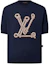 Buy (W) LOUIS VUITTON SS25 Nautical Knit Crewneck Lengan Pendek Navy Biru 1AHJD4