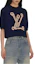 Purchase (W) LOUIS VUITTON SS25 Nautical Knit Crewneck Lengan Pendek Navy Biru 1AHJD4