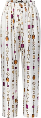 (W) Pantalones Anchos Estilo Pijama Estampado Collar LOUIS VUITTON SS25 Mujer Blanco 1AIBIW Order (W) Pantalones Anchos Estilo Pijama Estampado Collar LOUIS VUITTON SS25 Mujer Blanco 1AIBIW