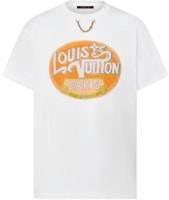 (Women) LOUIS VUITTON SS25 Paris Travel Chain Print Crewneck White Tee Women. 1AHISY (Women) LOUIS VUITTON SS25 Paris Travel Chain Print Crewneck White Tee Women. 1AHISY