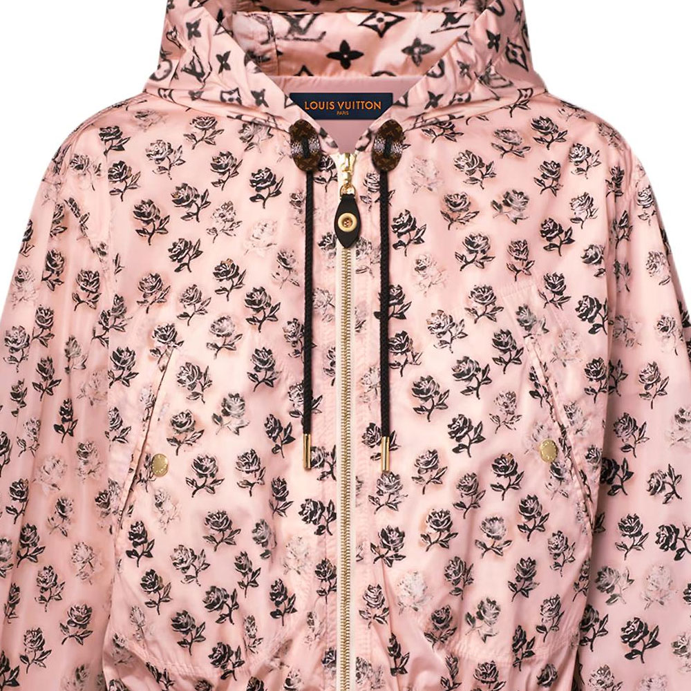 (Women) LOUIS VUITTON SS25 Pink Floral Washed Parka Jacket Women’s 1AIAHA 圖 8