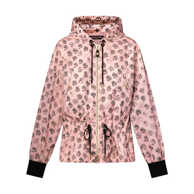 (Women) LOUIS VUITTON SS25 Pink Washed Floral Parka Jacket 1AIAHD