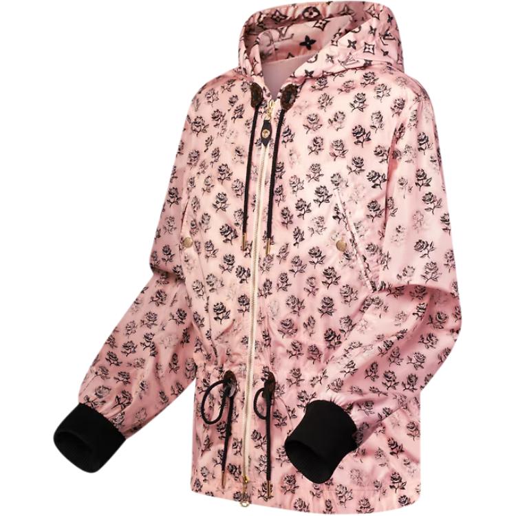 (Women) LOUIS VUITTON SS25 Pink Washed Floral Parka Jacket 1AIAHD 圖 4