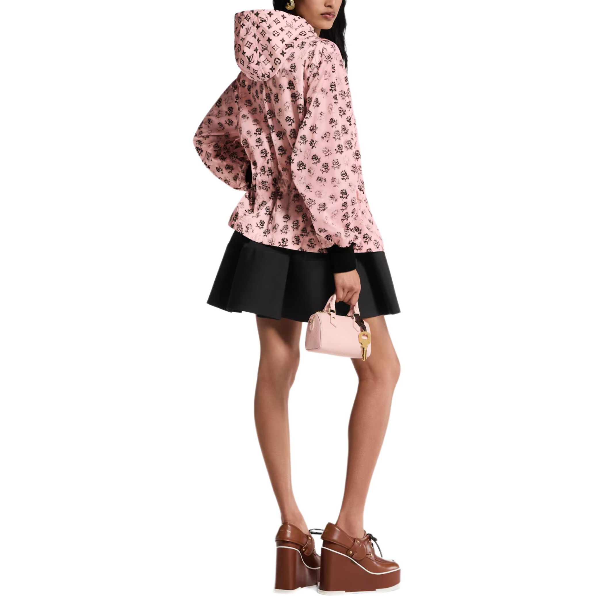 (Women) LOUIS VUITTON SS25 Pink Washed Floral Parka Jacket 1AIAHD 圖 7