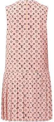 (Women) LOUIS VUITTON SS25 Pleated Zip Sleeveless Dress Pink Fashion 1AIAPR Lookbook (Women) LOUIS VUITTON SS25 Pleated Zip Sleeveless Dress Pink Fashion 1AIAPR