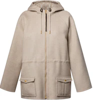 (Women) LOUIS VUITTON SS25 Reversible Drawstring Zip Hoodie Parka Jacket Women 1AHZN3 (Women) LOUIS VUITTON SS25 Reversible Drawstring Zip Hoodie Parka Jacket Women 1AHZN3