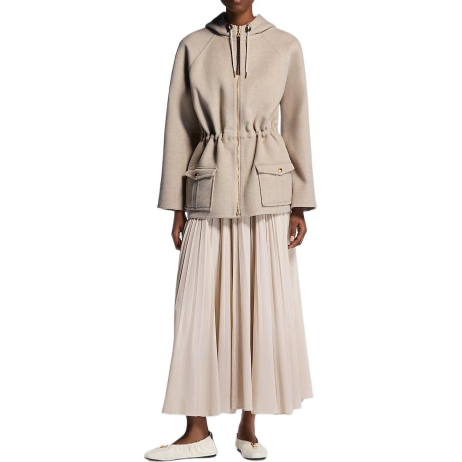 (Women) LOUIS VUITTON SS25 Reversible Hooded Drawstring Zip-Up Parka Jacket 1AHZN2 圖 4