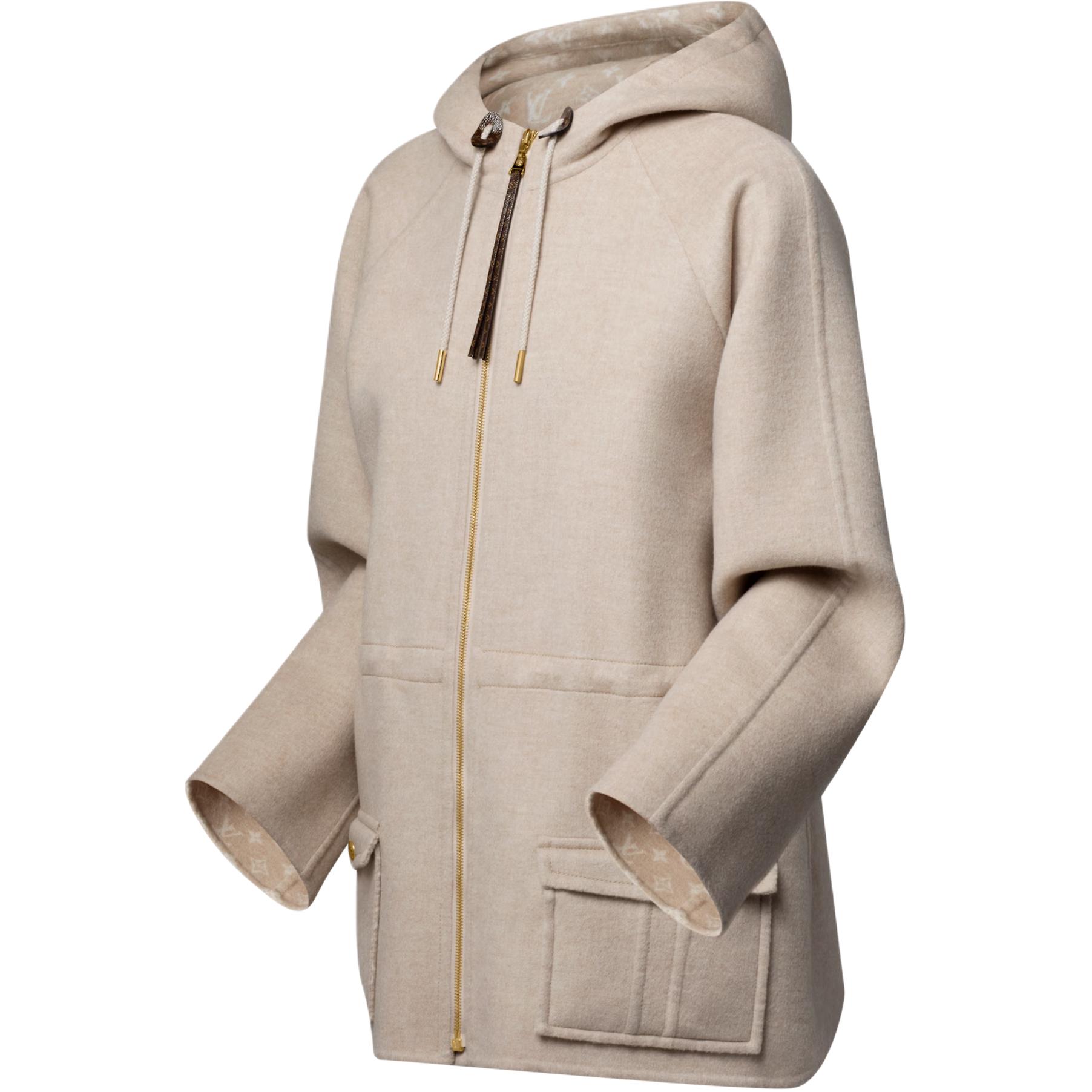 (Women) LOUIS VUITTON SS25 Reversible Hooded Zip-Front Parka Jacket 1AHZN5 圖 8